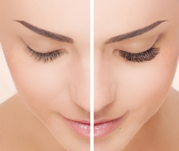 Wimpernverlängerung – vorher & nachher Wimpernverlängerung - vorher & nachher
